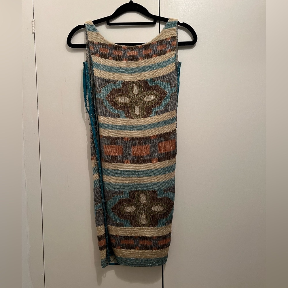 Free People Beaded Mini Dress